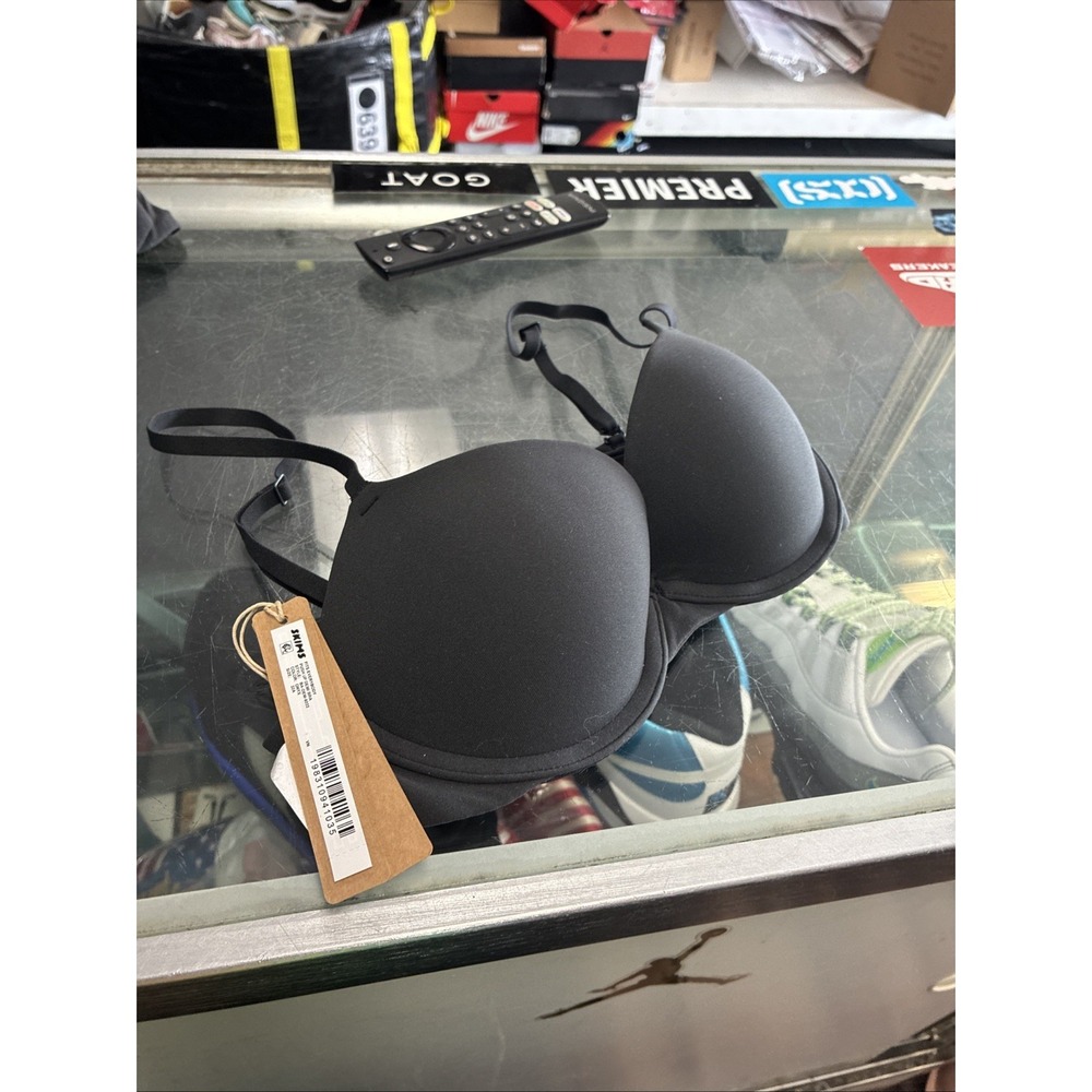 SKIMS Body Bra FITS EVERYBODY PUSH UP DEMI SZ 32A Onyx Black New NWT